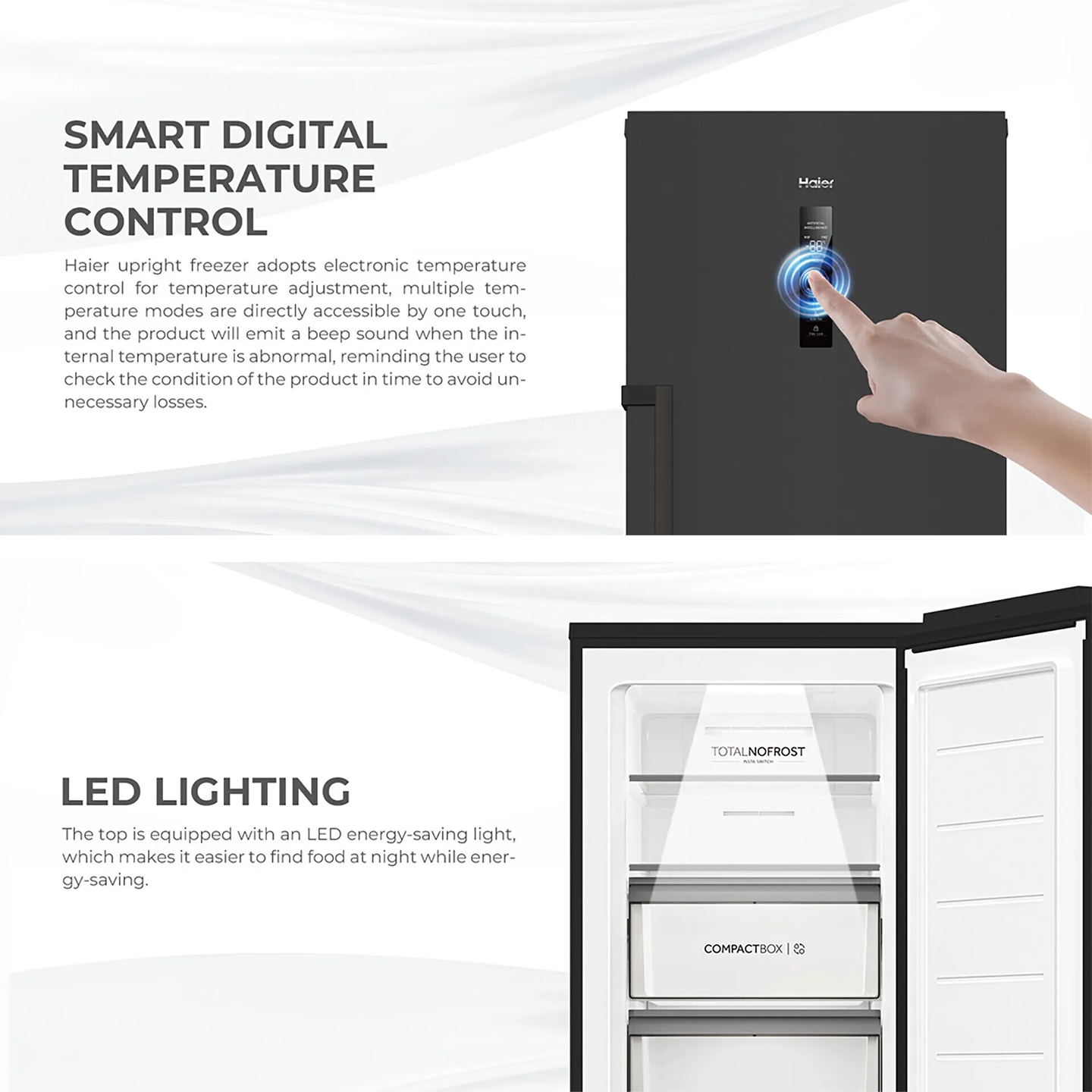 Haier 226L Upright Freezer (HUR-261NE)