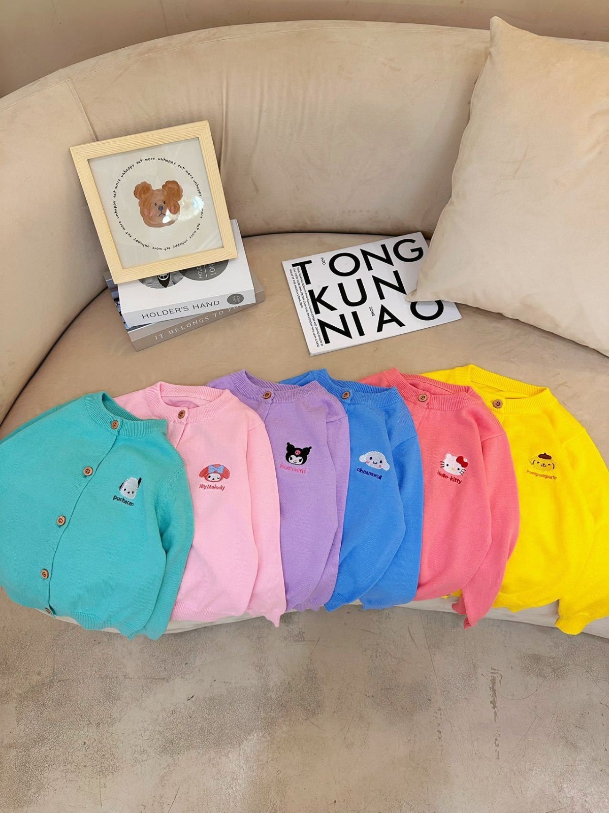 Sanrio 卡通刺繡針織冷衫 -1件 - 1