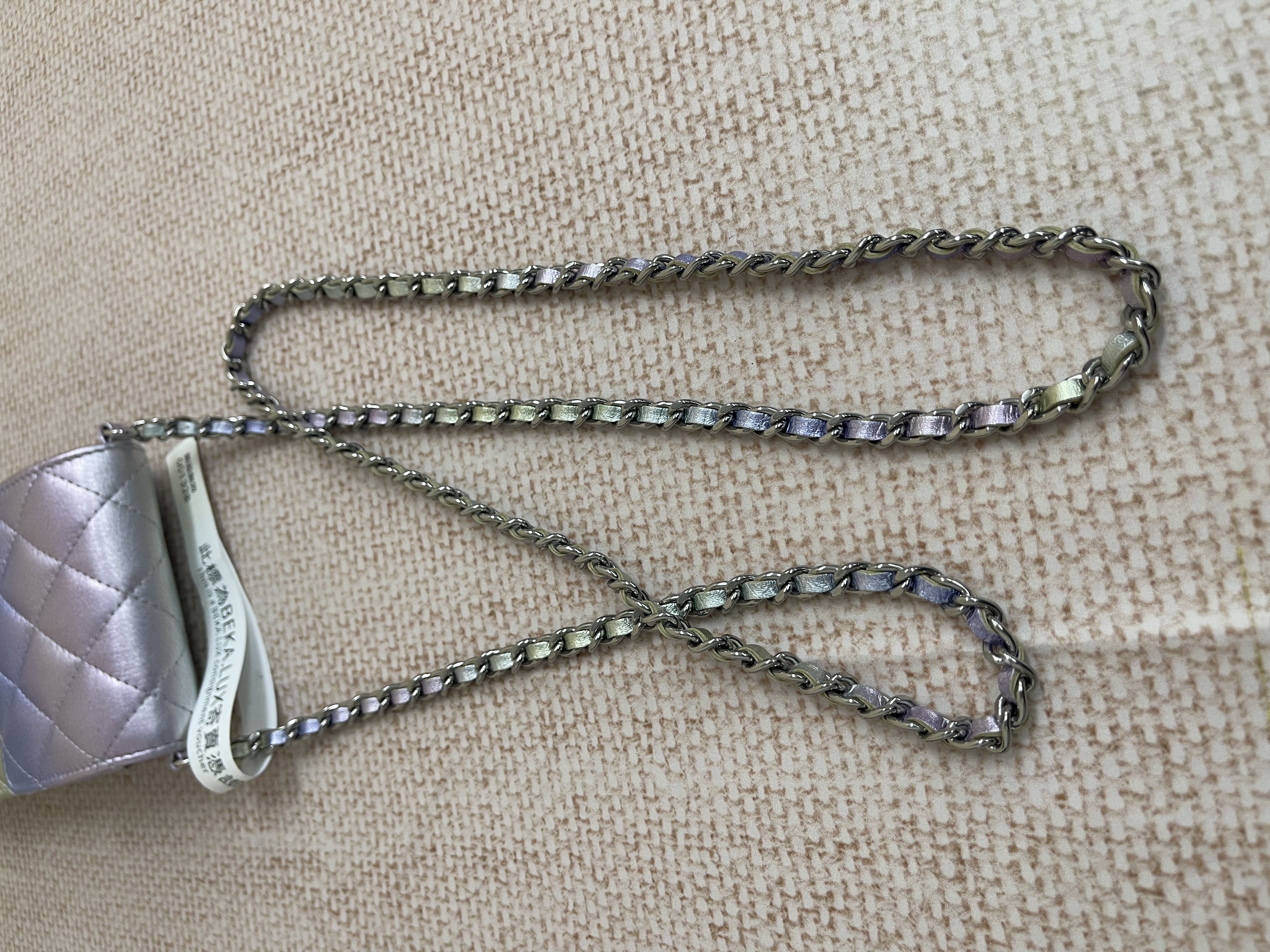 Pre-owned Chanel 21K Phone Pouch Chain Ombre Mermaid/ Product Code: 26022807