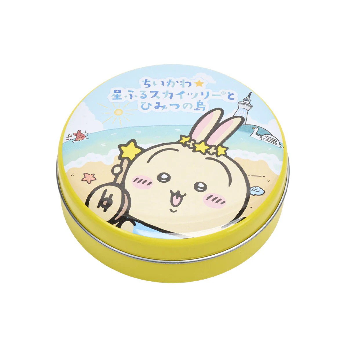  🎀【預訂】 Chiikawa 人魚島的秘密 x 星空晴空塔糖果罐 - Usagi