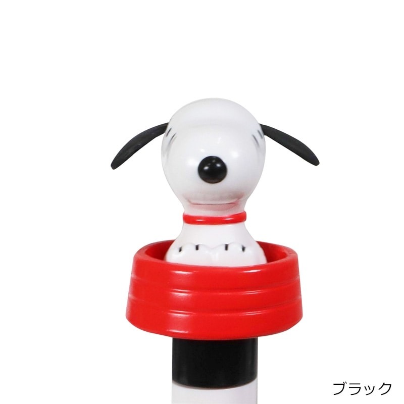 Snoopy 史努比 日本製 黑色 原子筆 按掣Snoopy耳仔會郁動 (ES533BK)