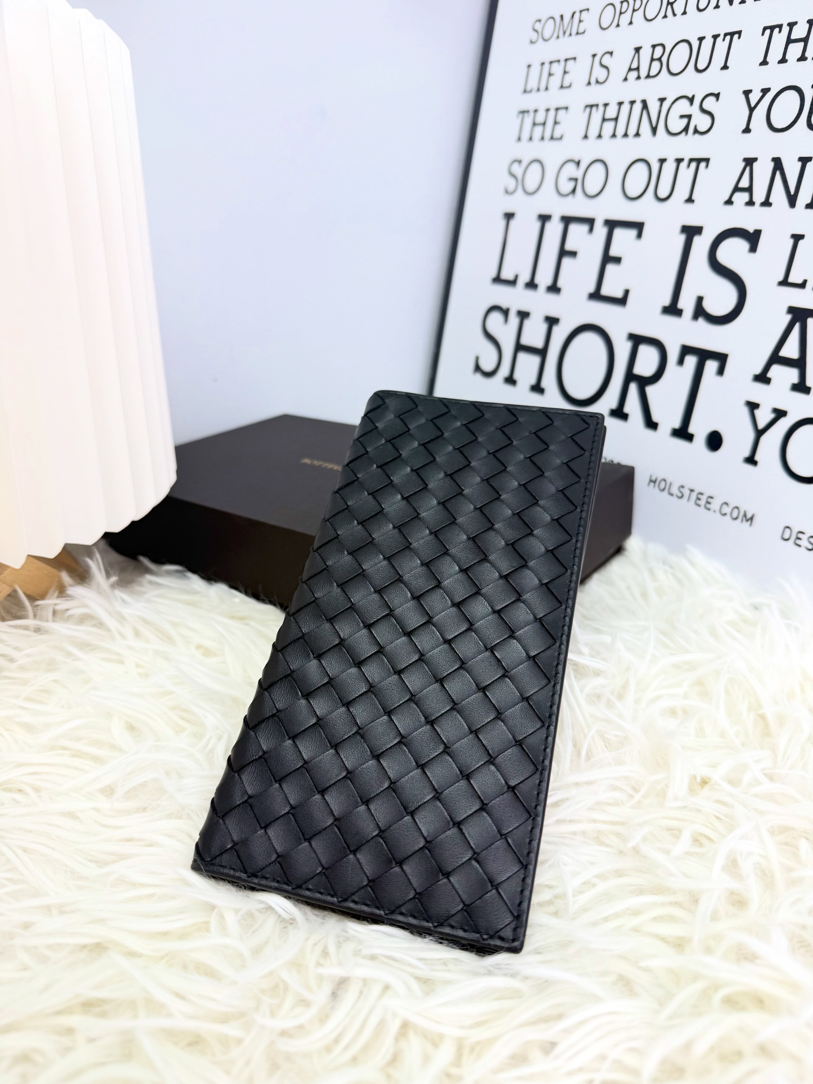 BV👜 PRE OWNED 🛍️編織長銀包🖤有盒🎁