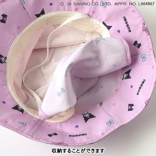🆕【⭐訂購⭐】 🇯🇵日本直送 🌀#Sanrio 防UV 撥水加工 漁夫帽[連遮陽罩]［2款選］🌀 [ELBA-0112][260313]