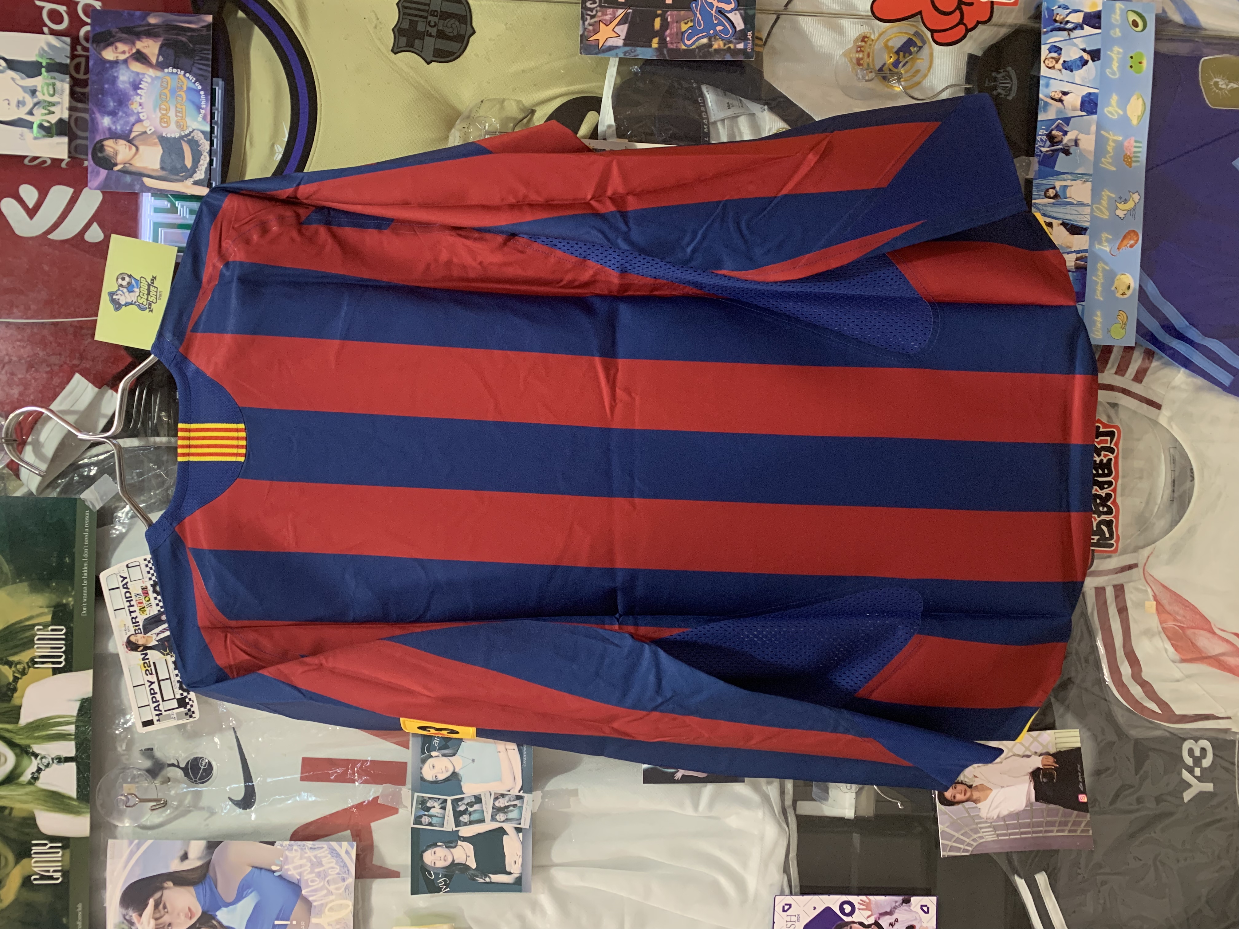 2005-06 巴塞隆拿 主場 復刻 球員版 長袖 連DIY字 30 Messi