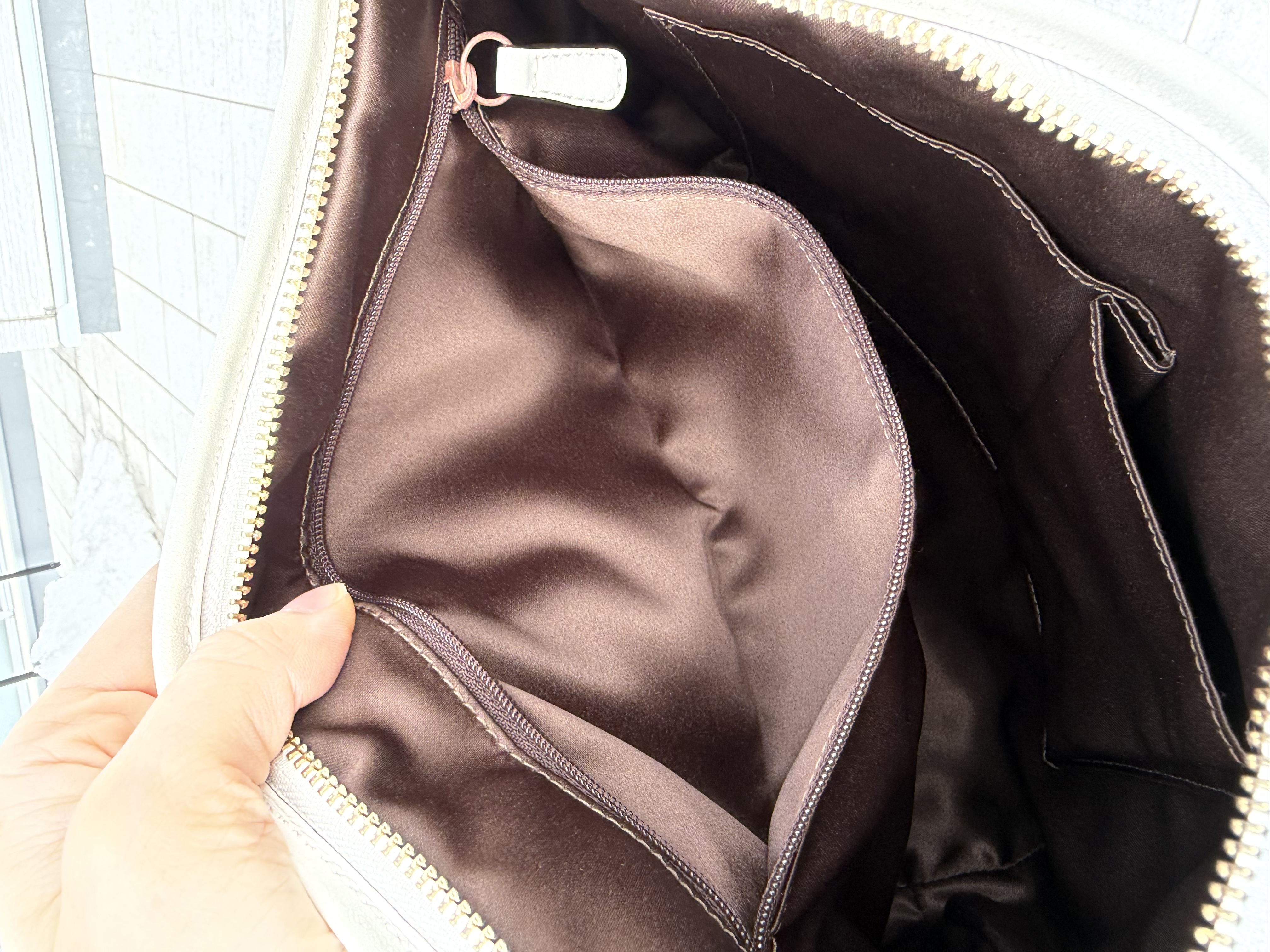 coach white monogram  hobo bag  