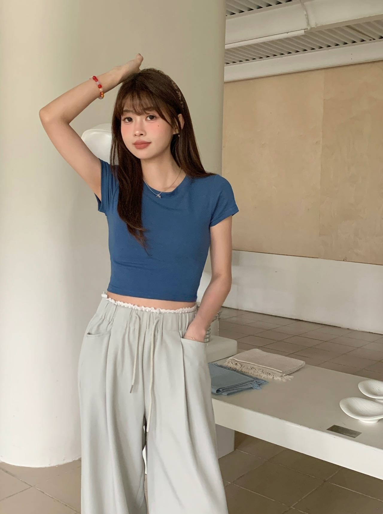 【跑量福利价】Jelly Buny Daily Plain Padded Crop Tee (Removable) 自带胸垫果冻纯色短款Tee(胸垫可拆卸) 【 8 Colours 】
