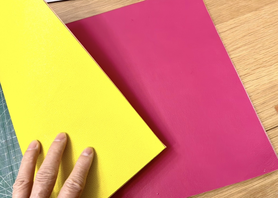 A4 size double-sided Leather Journal with 2023 Winter Design