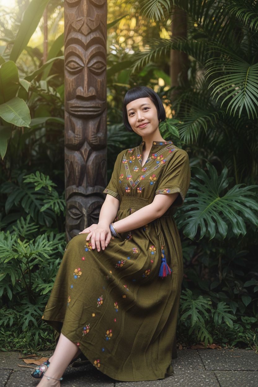 1616 Dark Olive Green 4-Rope OP 46"