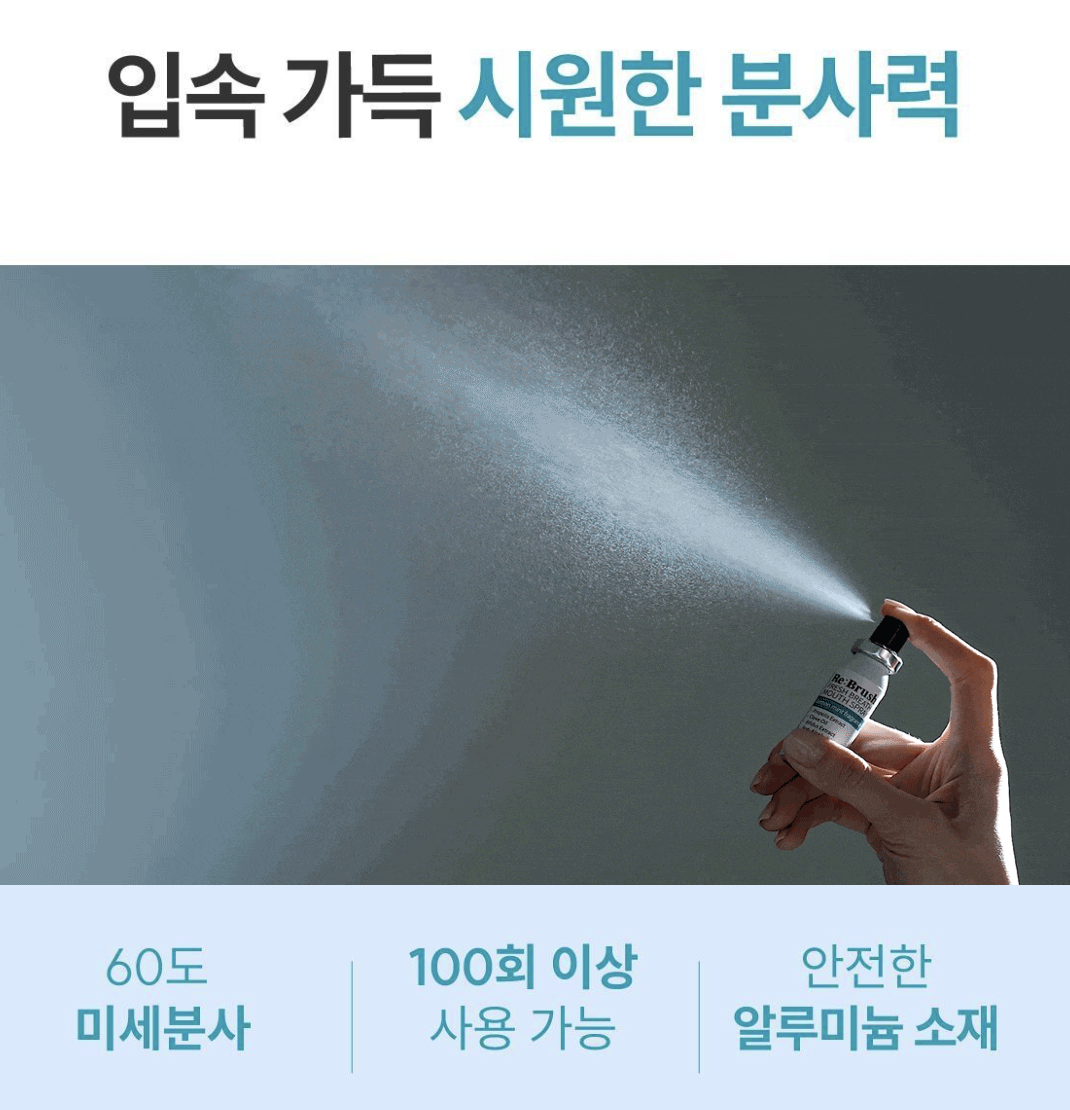 口氣救星｜韓國 Re:Brush 無酒精口腔清新噴霧套裝｜ReBrush Mouth Spray Triple Set