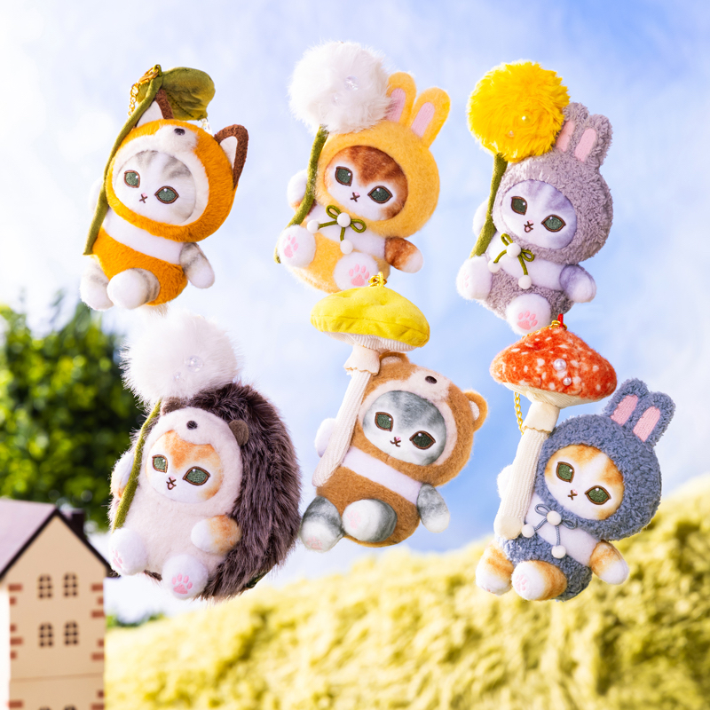 🎀【預訂】Mofusand Woodlands 公仔掛飾 - 兔子&棉花