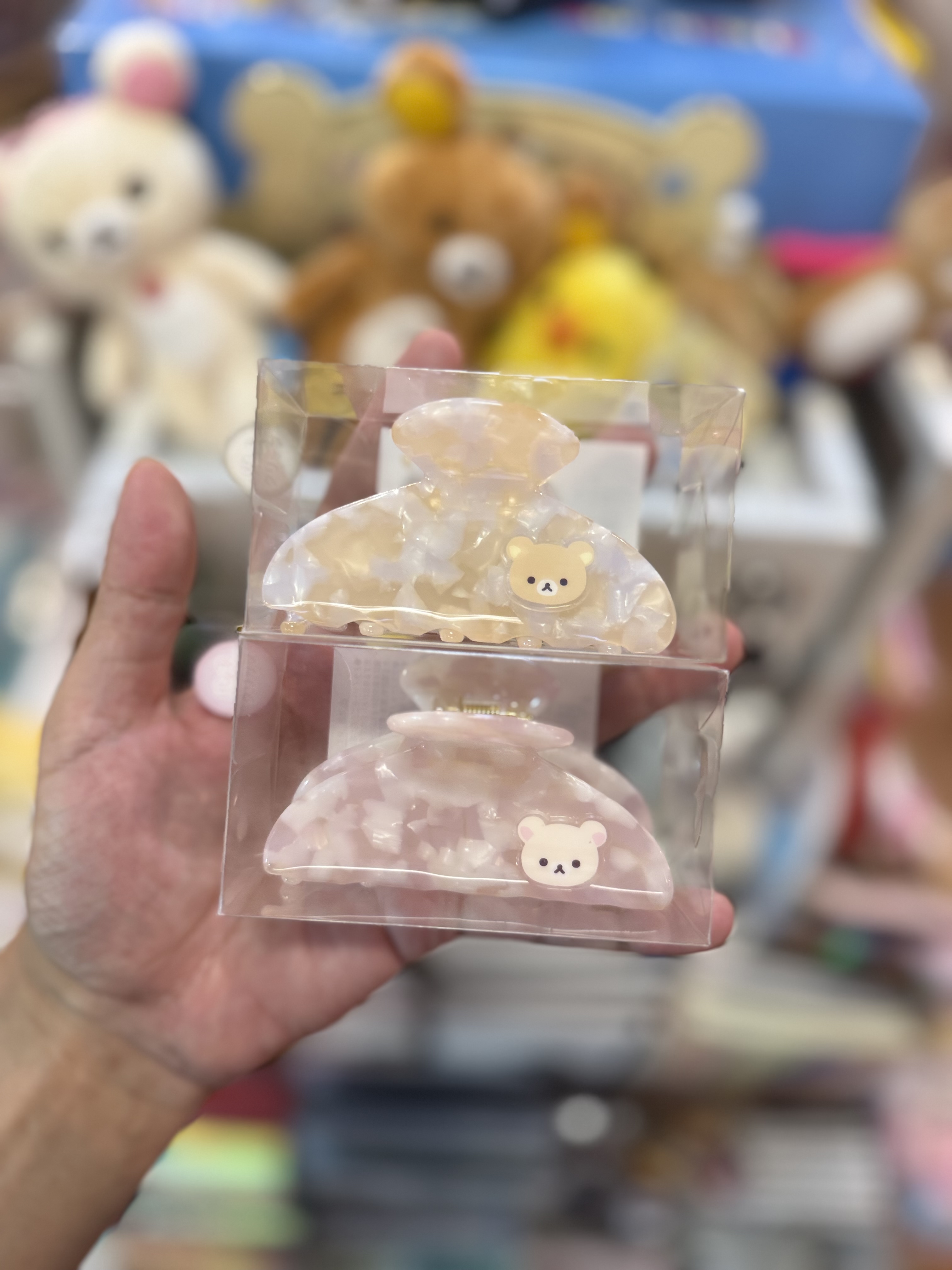 《現貨》全新Rilakkuma 碎石花紋鯊魚髮夾