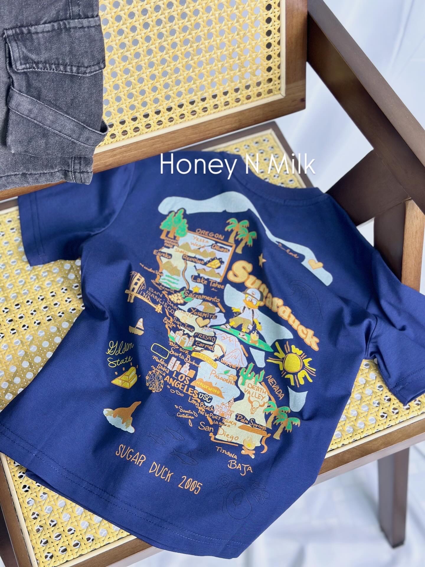 SGD+ NavyBlue Map Top 