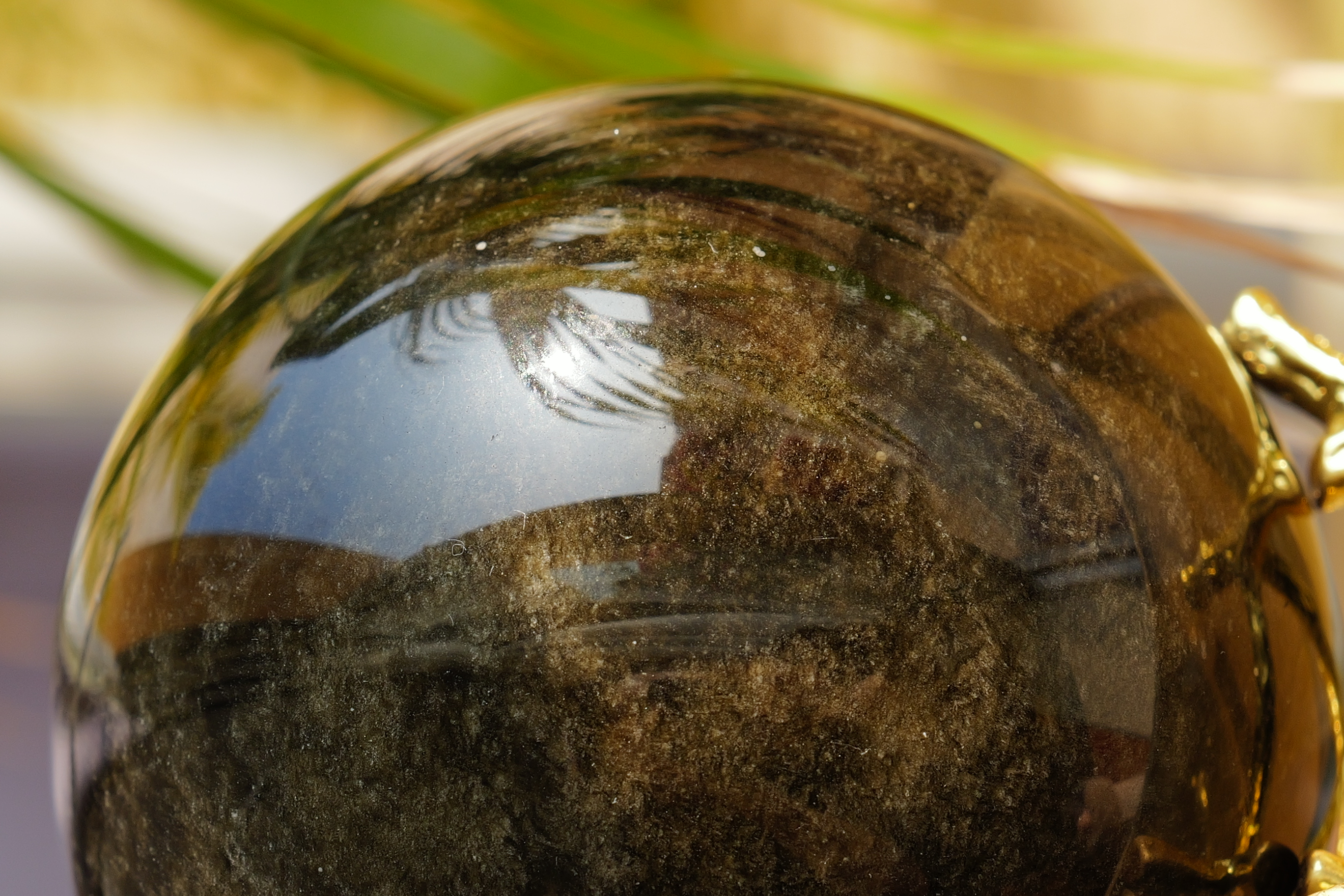  ༒6.2cm金曜石球擺設 ༒OBa066C8GMs2-RA29*3JJ