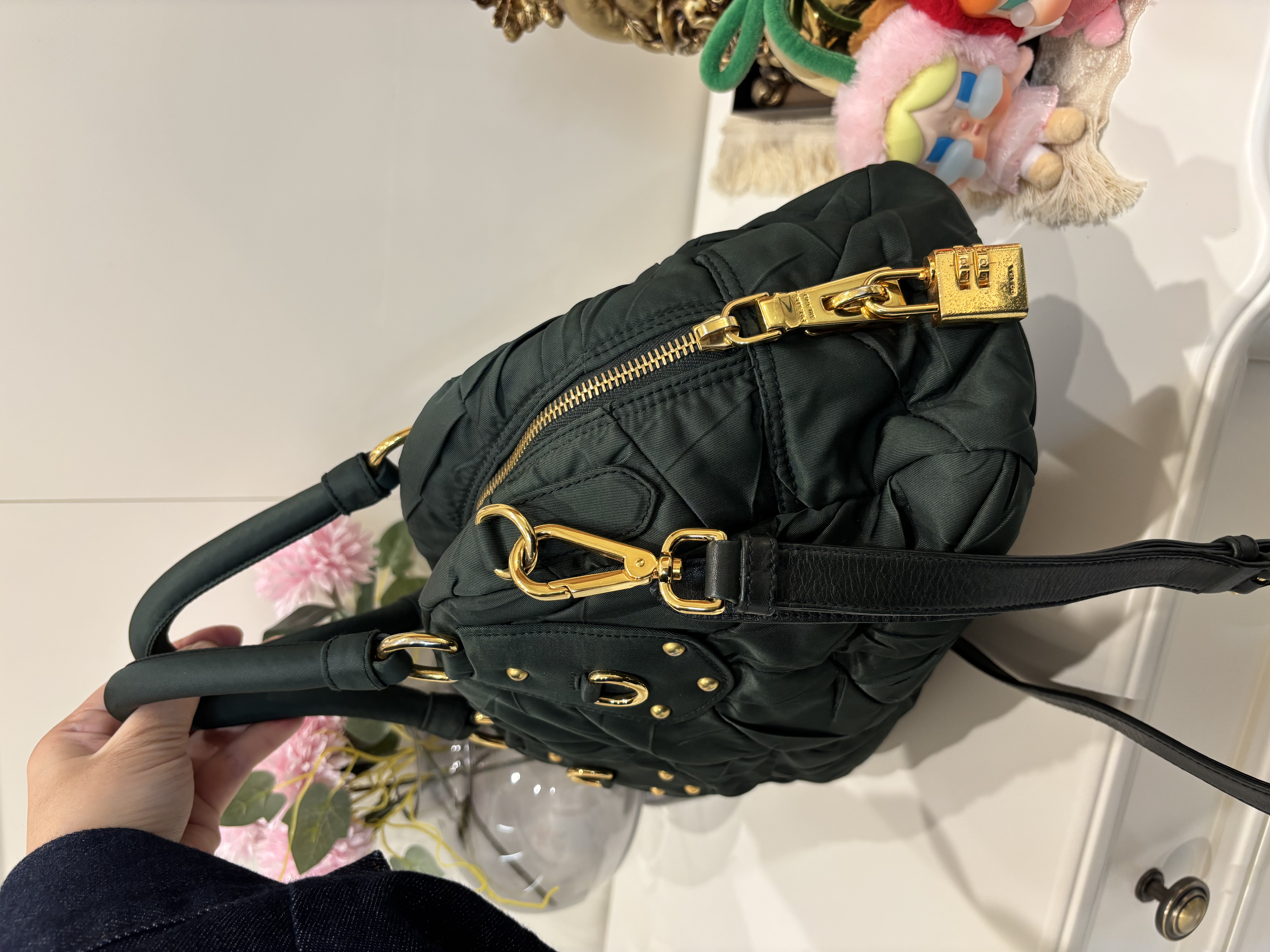 Prada nylon 2way bag 100%Authentic, 95%new ✅strap 