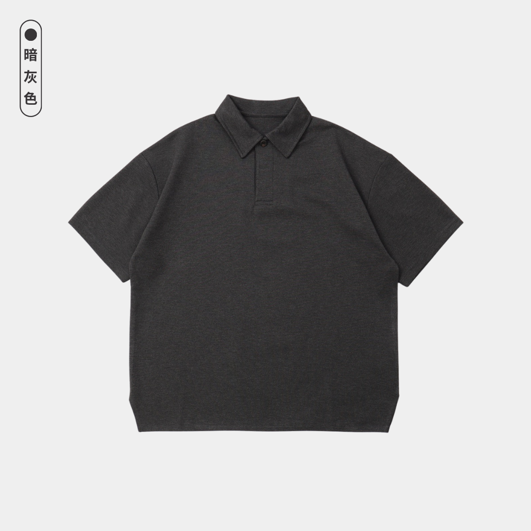 寬鬆短版涼感POLO