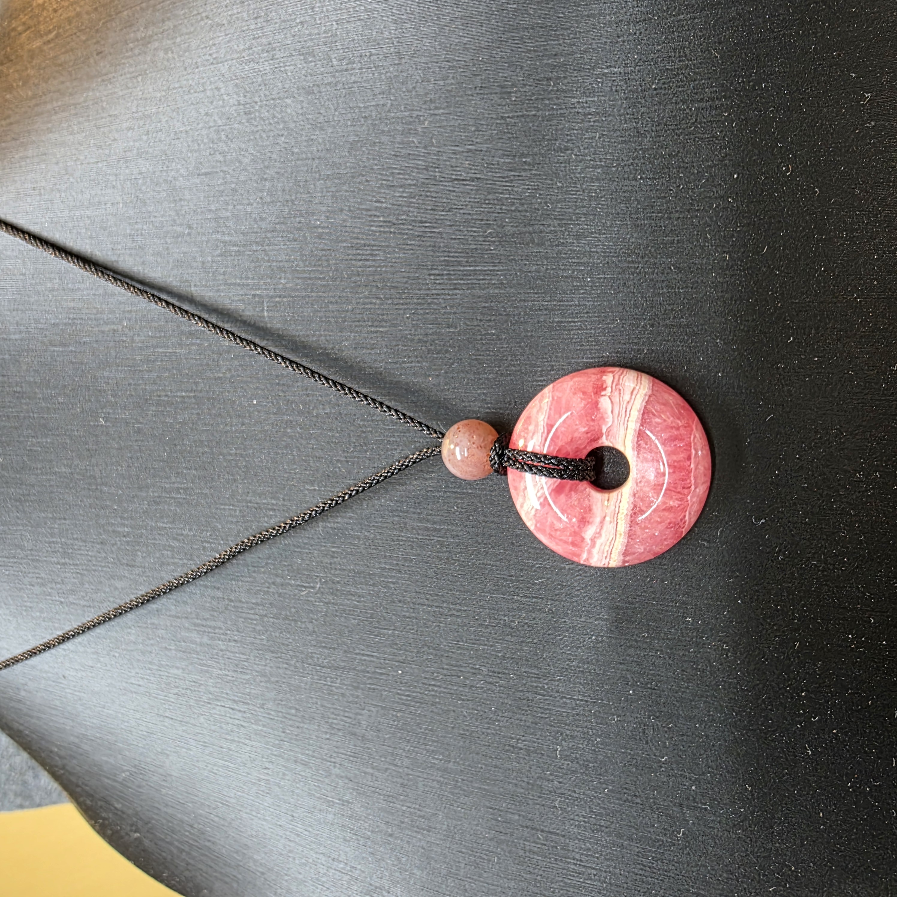 紅紋石平安扣吊咀