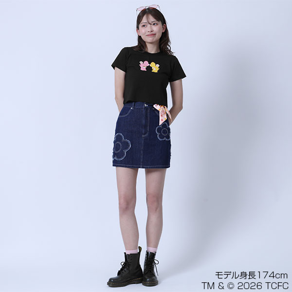 🎀【預訂】MARY QUANT x Care Bears Cropped T-shirt BK