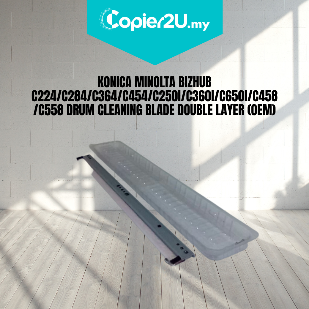 KONICA MINOLTA BIZHUB C224/C284/C364/C454/C250I/C360I/C650I/C458/C558 DRUM CLEANING BLADE DOUBLE LAYER (OEM)