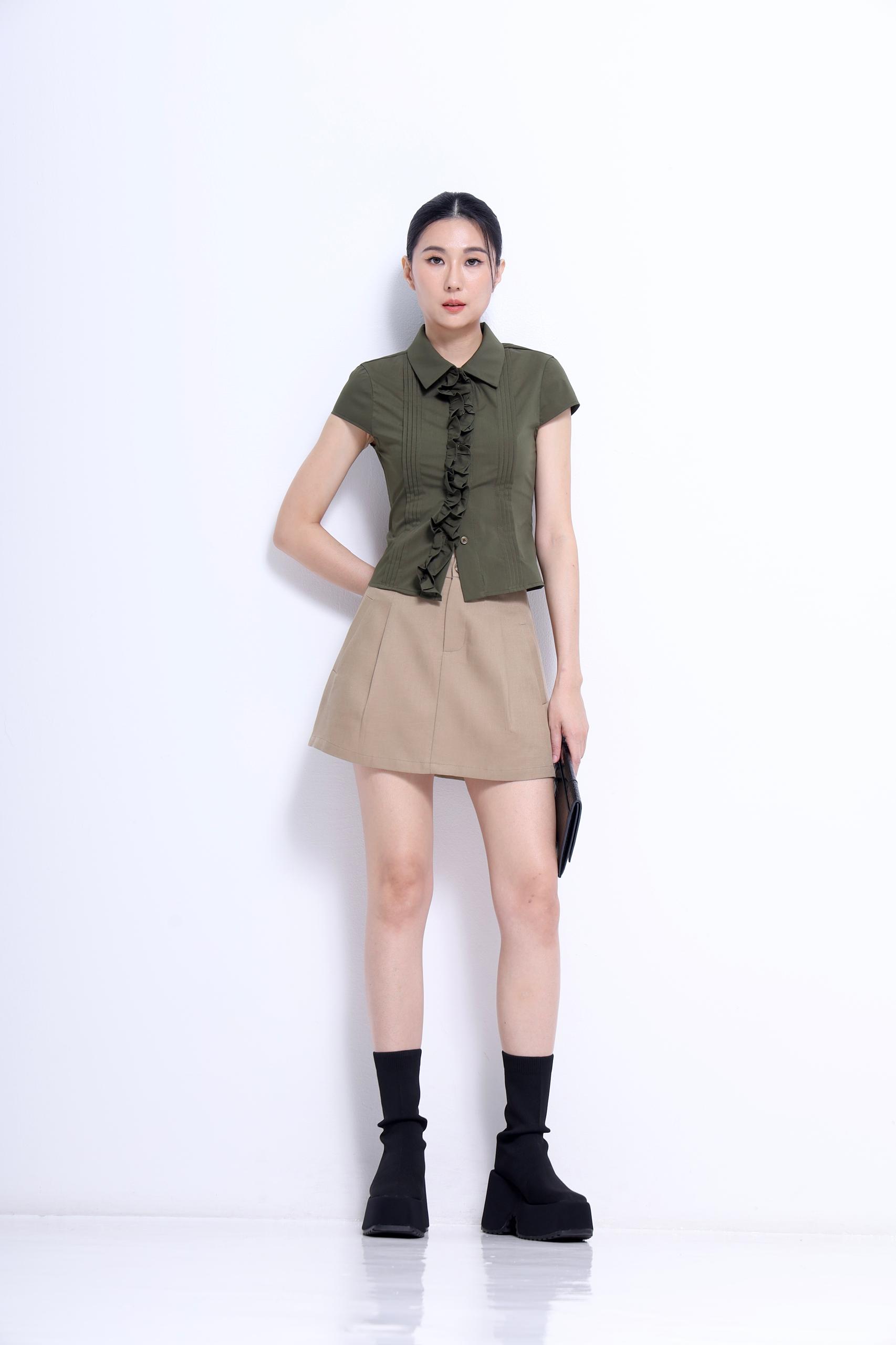 CS1438 A-Line Mini Skirt