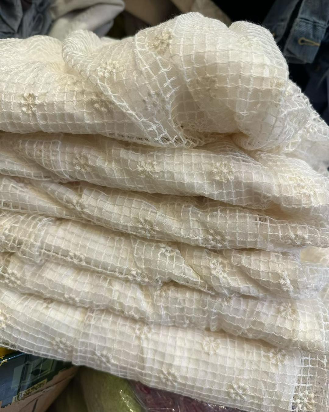 通花網紗半腰裙