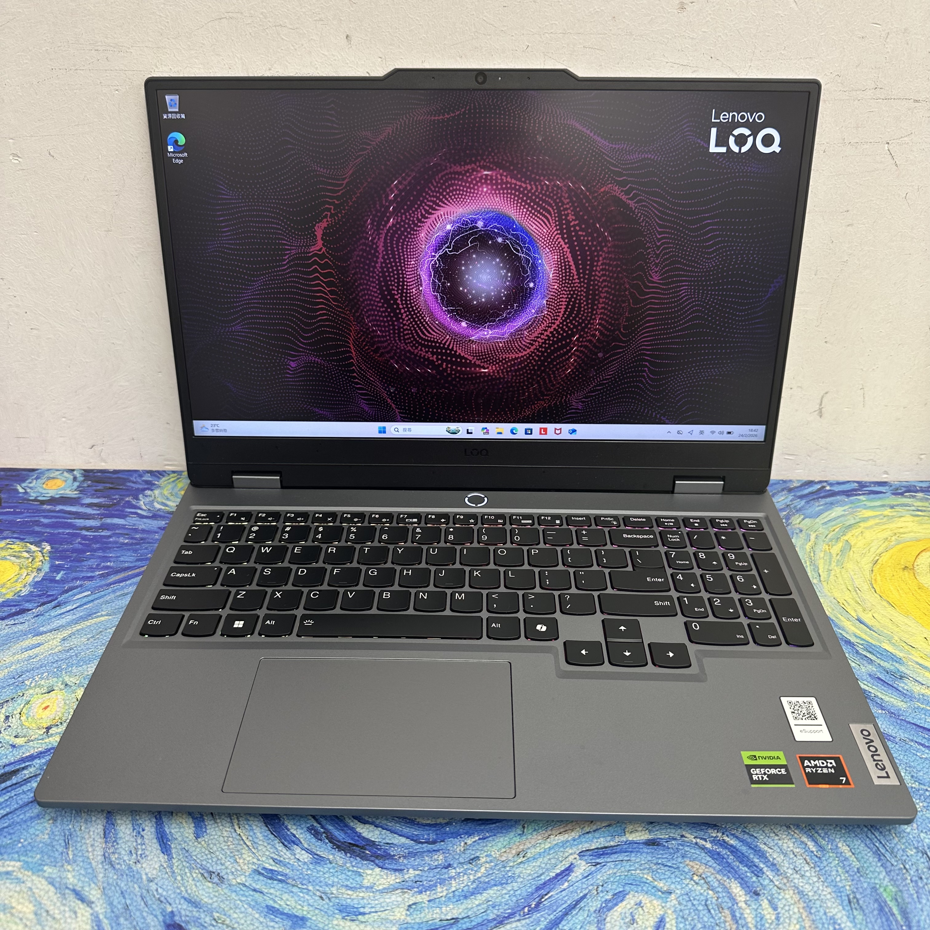 #5653 (全新質素RTX 4060😍Lenovo 電競機)Lenovo LOQ/ AMD Ryzen 7 8845HS /16GB Ram/1TB SSD/15.6吋 2.5K 165Hz/ Gaming Laptop / Notebook / Laptop / LegionLegion / RTX4060 / NVIDIA / Movie / Netflix / Disney+