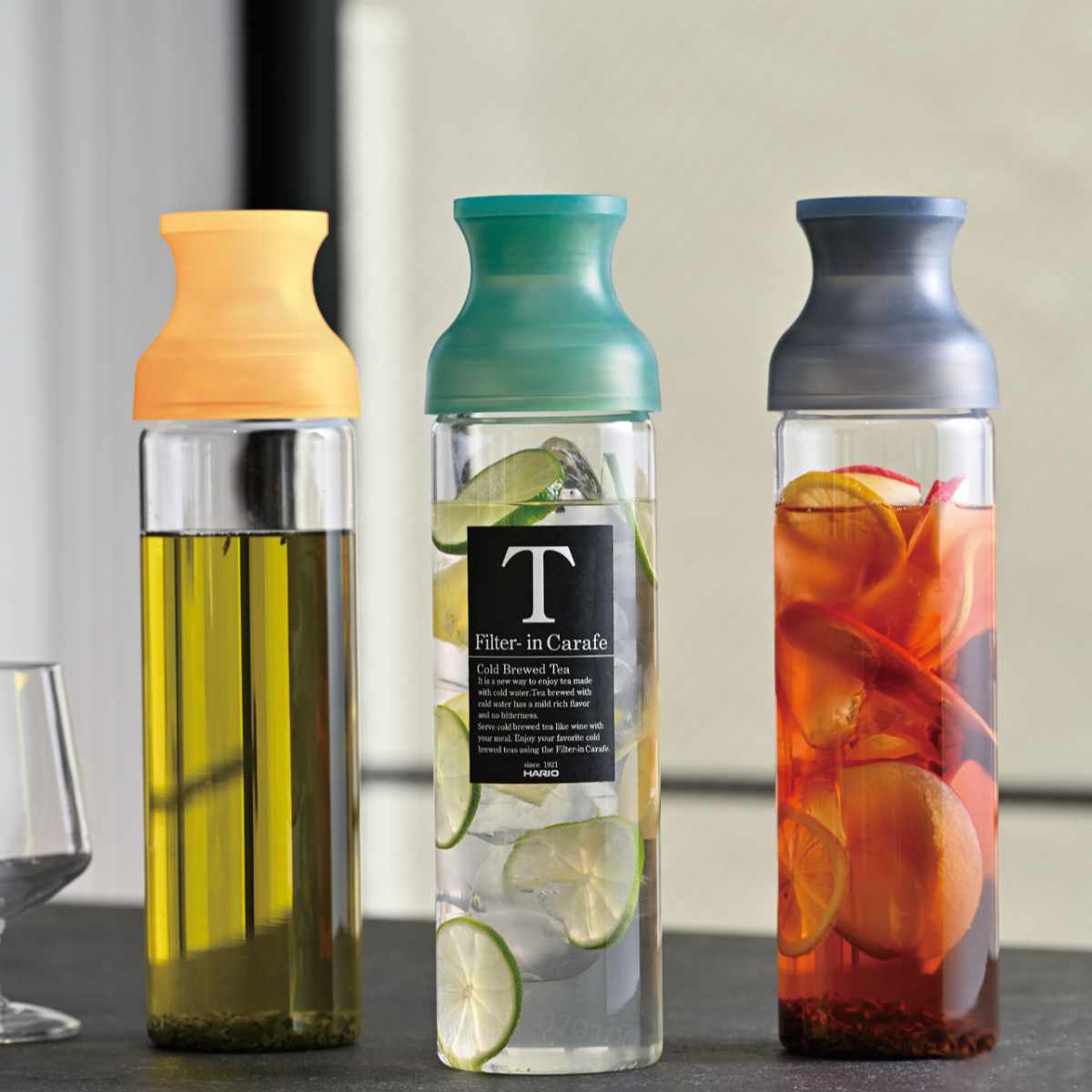 日本製  HARIO 耐熱玻璃水瓶 1L 附濾器