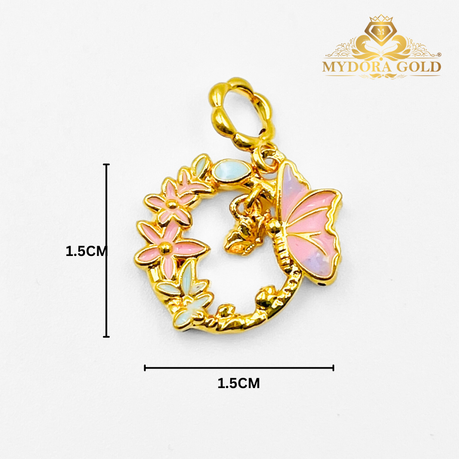 MYDORA Charm Butterfly In Bloom Enamel (5G) l EMAS 916/22K