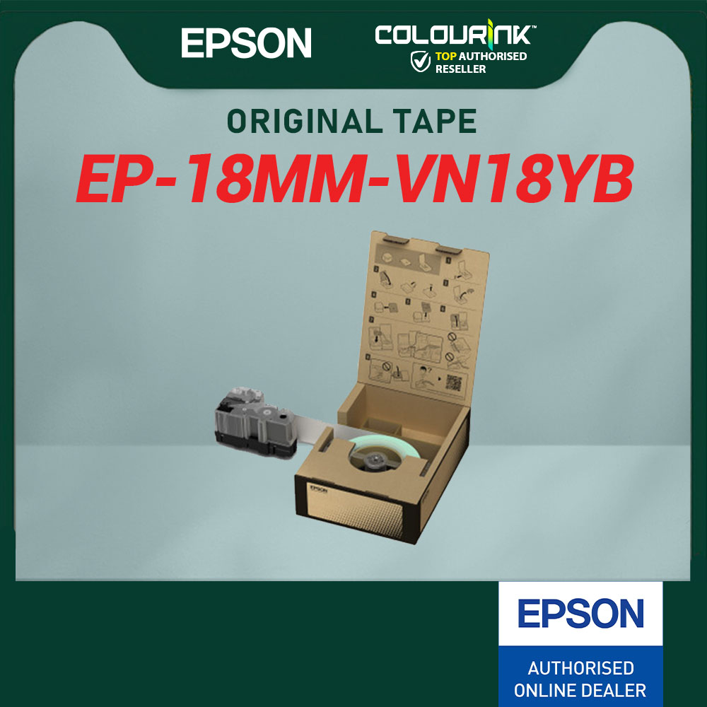 Epson Original Vinyl Laminated Sticker LK-Tape 4WBVN 5WBVN 5YBVN 5WBVN 6YBVN 7WBVN 7YBVN for Labelworks Printer