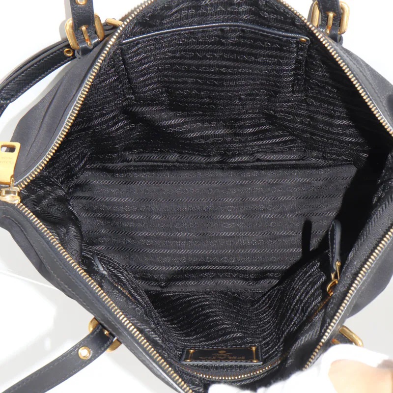 Prada Tessuto Nylon Saffiano 2-way Tote Bag