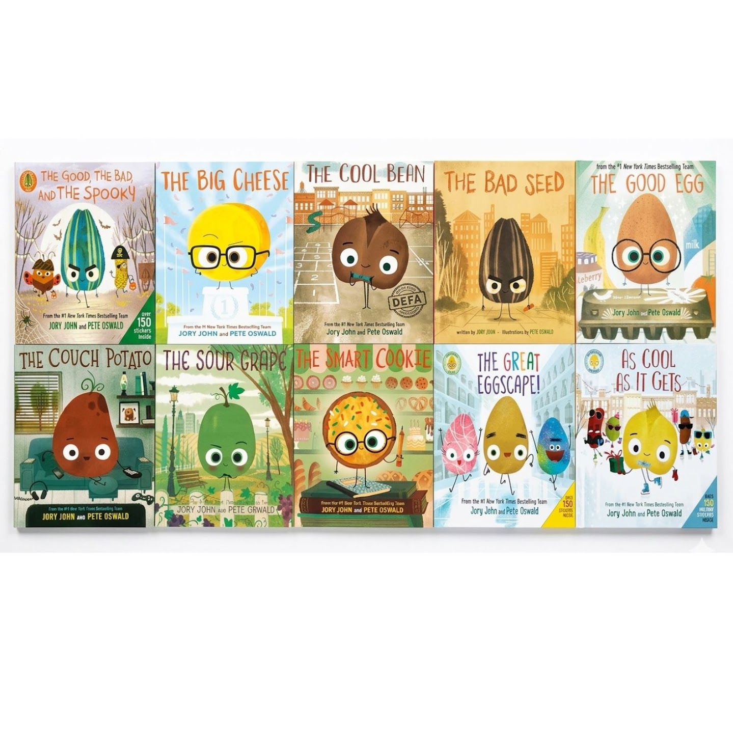 The Bad Seed Collections (10 books)  By Jory John  & Pete Oswald |壞種子| 食物與心情系列  |  B428	