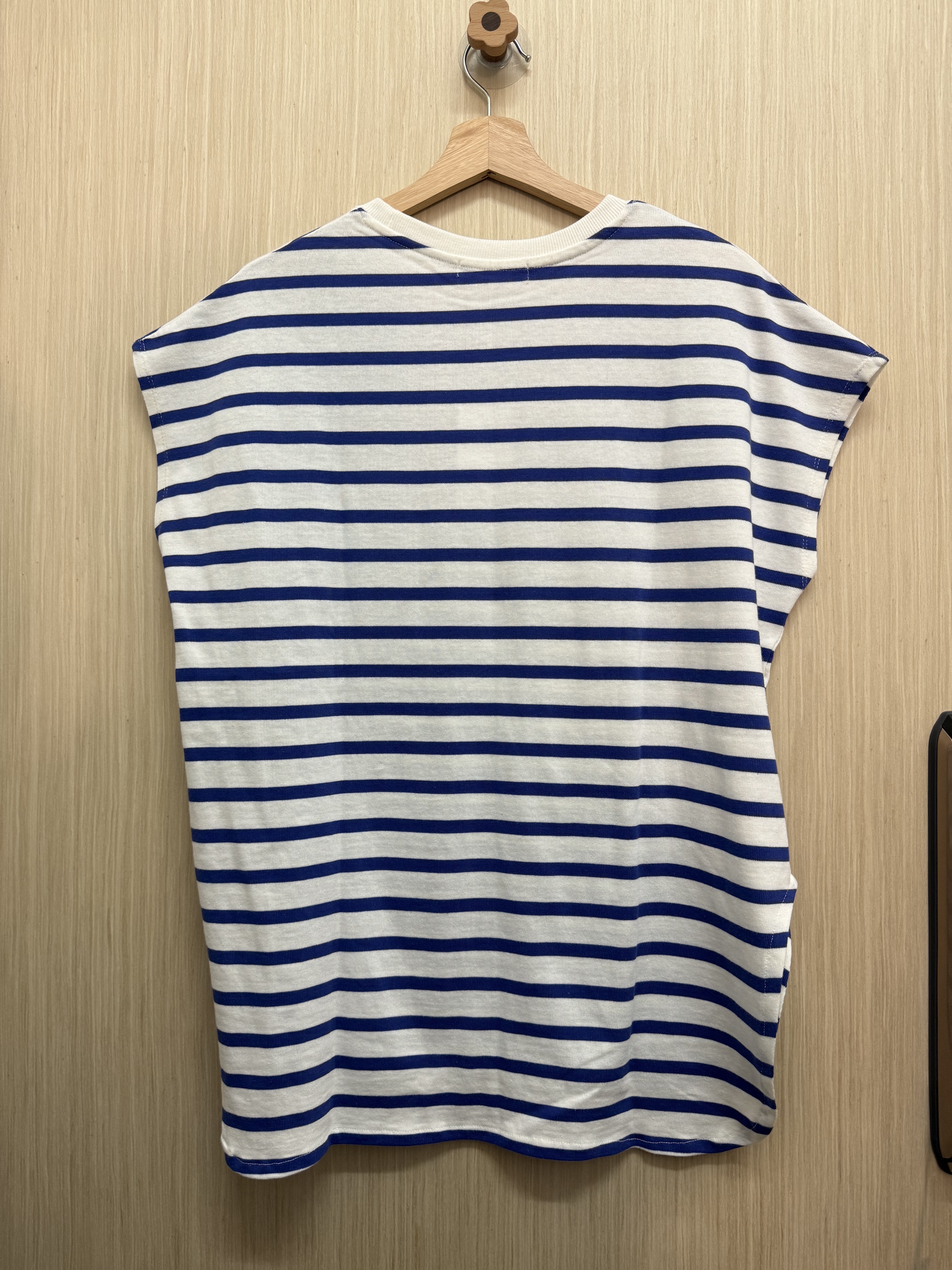 斜袖橫間𝐭𝐞𝐞（白𝐱藍）