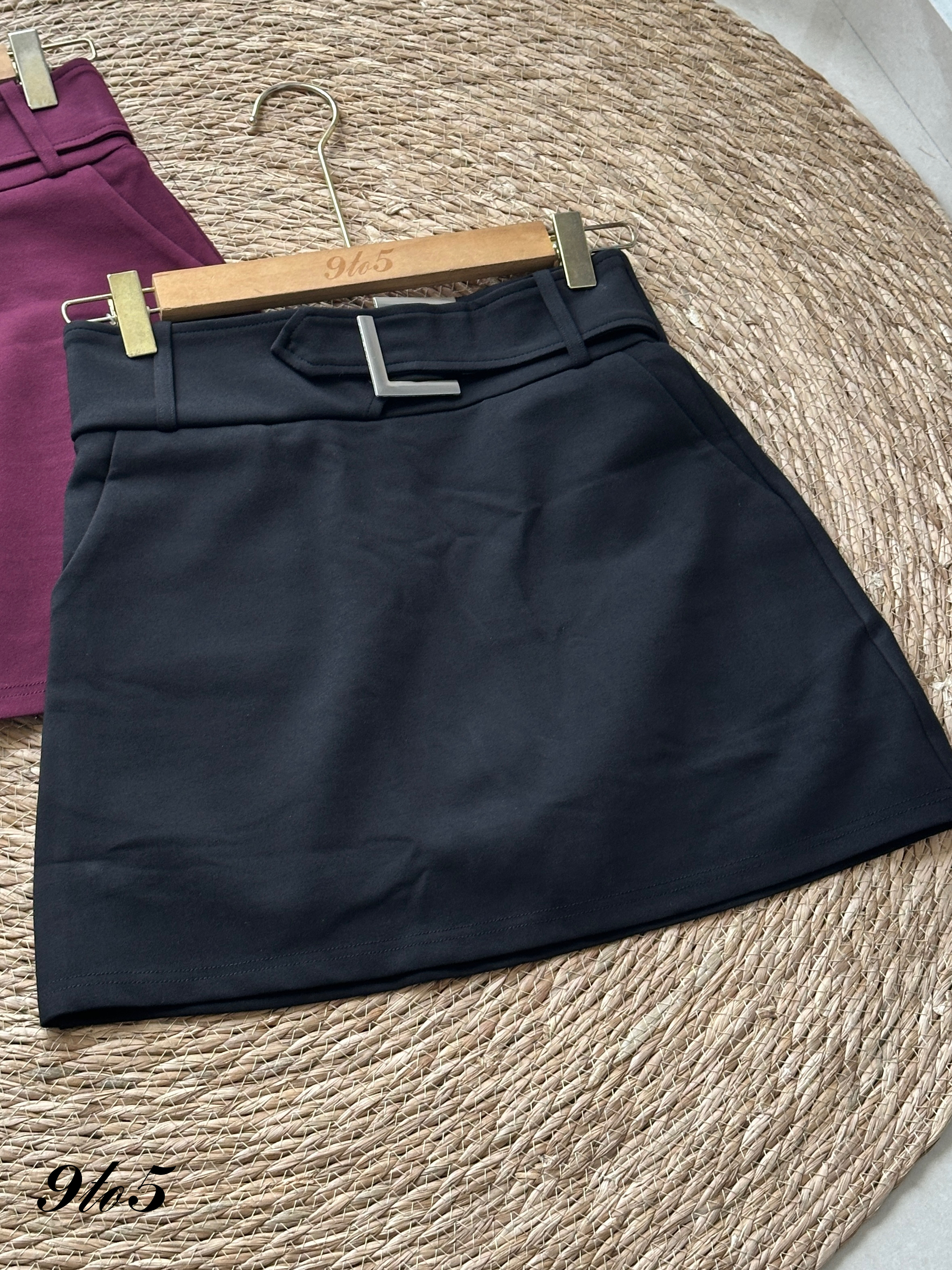 S1854 A Line Short Skirt - 3 Colors 