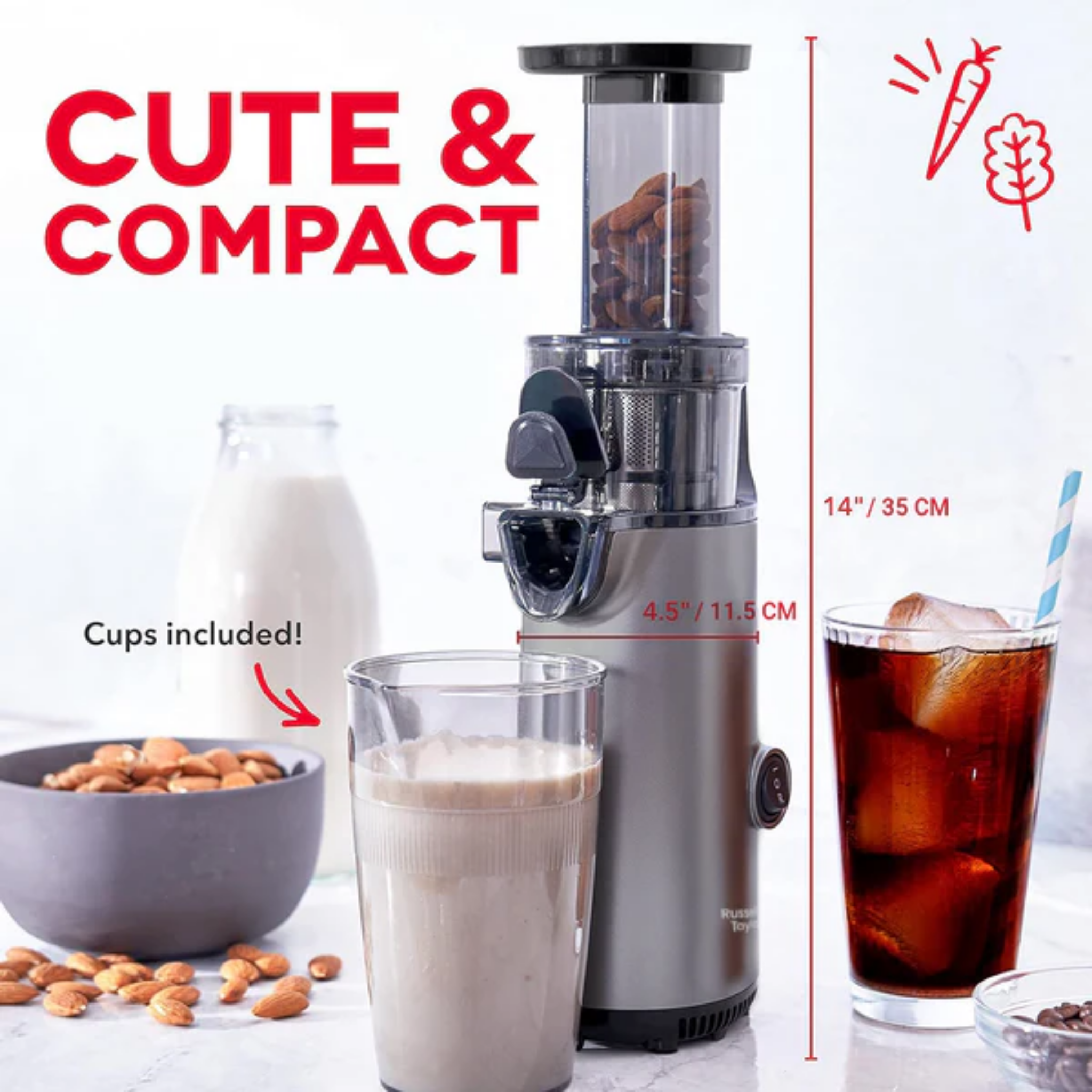 Russell Taylors 130W Compact Slow Juicer (SJ1)