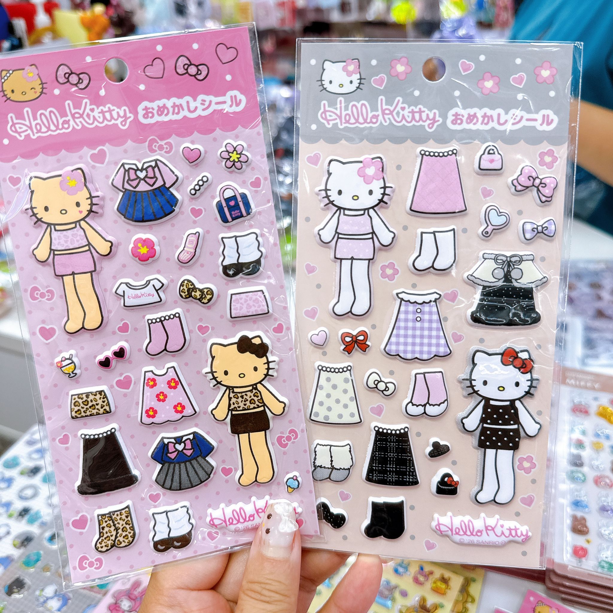 日本直送Hello Kitty長腿換衫貼紙