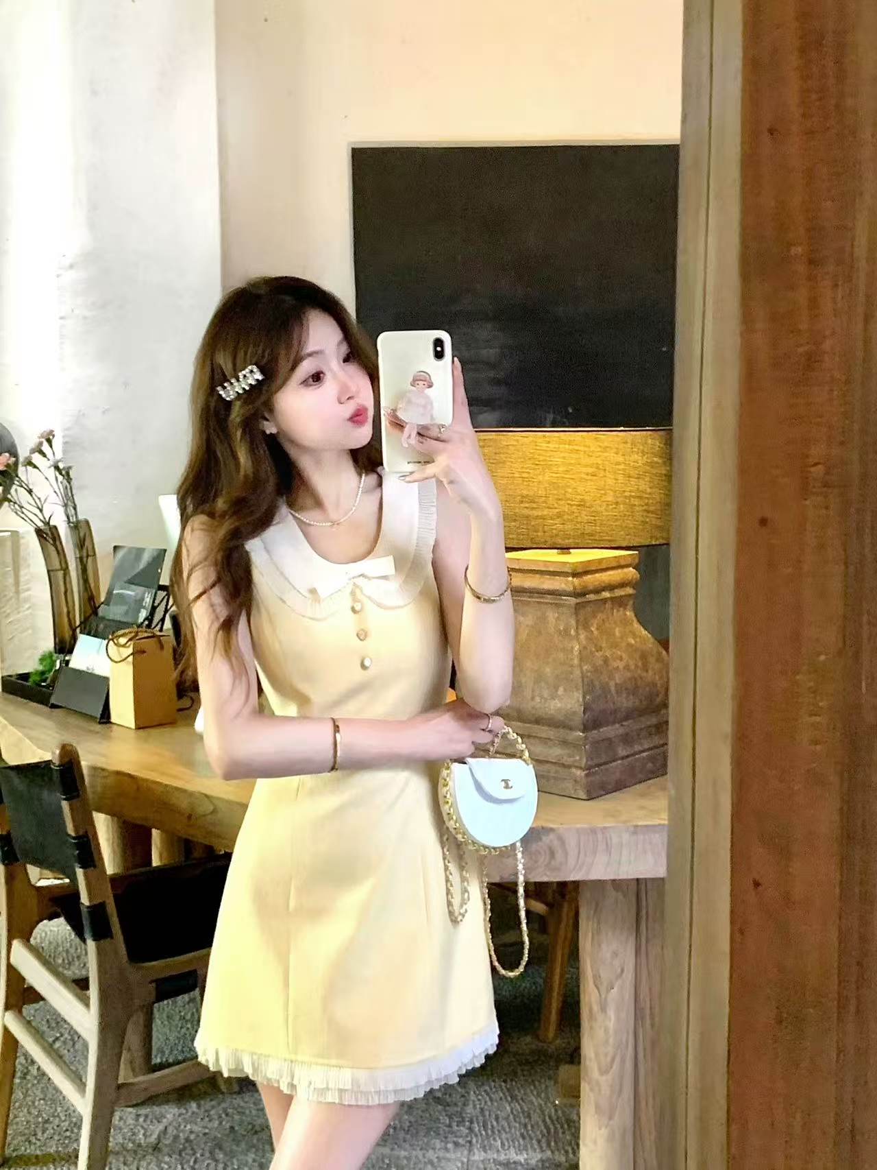 DR377法式小香风短裙