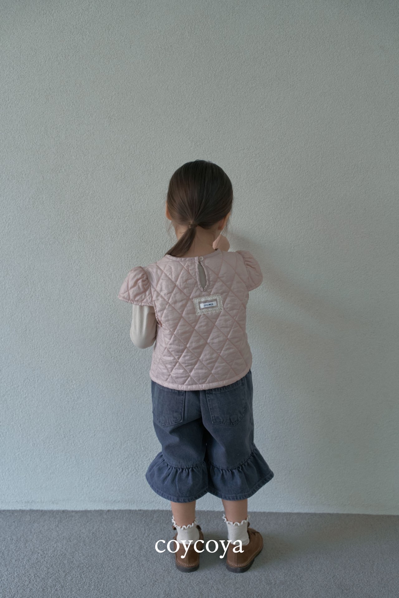 🌸預訂 韓國直送🌸🇰🇷COYCOYA兩色絎縫短袖上衣
