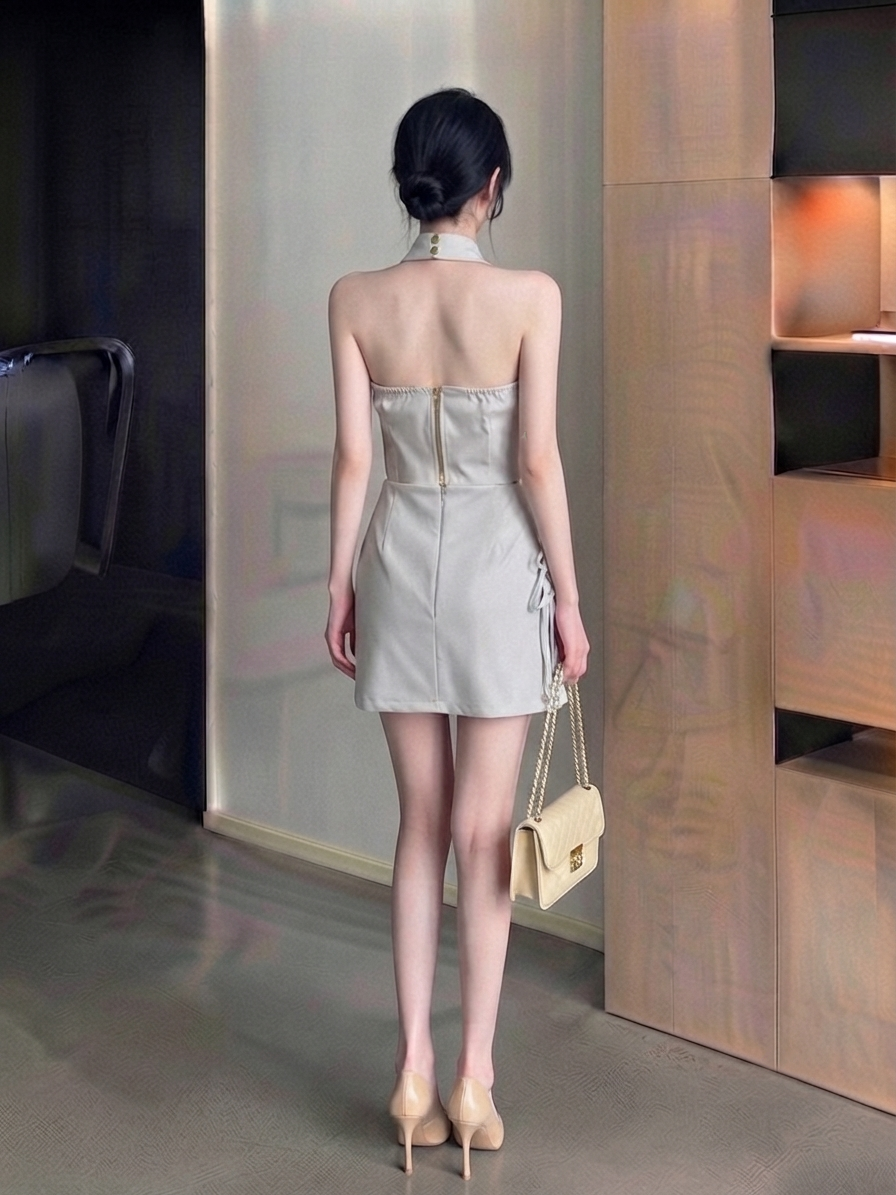 Halter Top Skirt Set M243