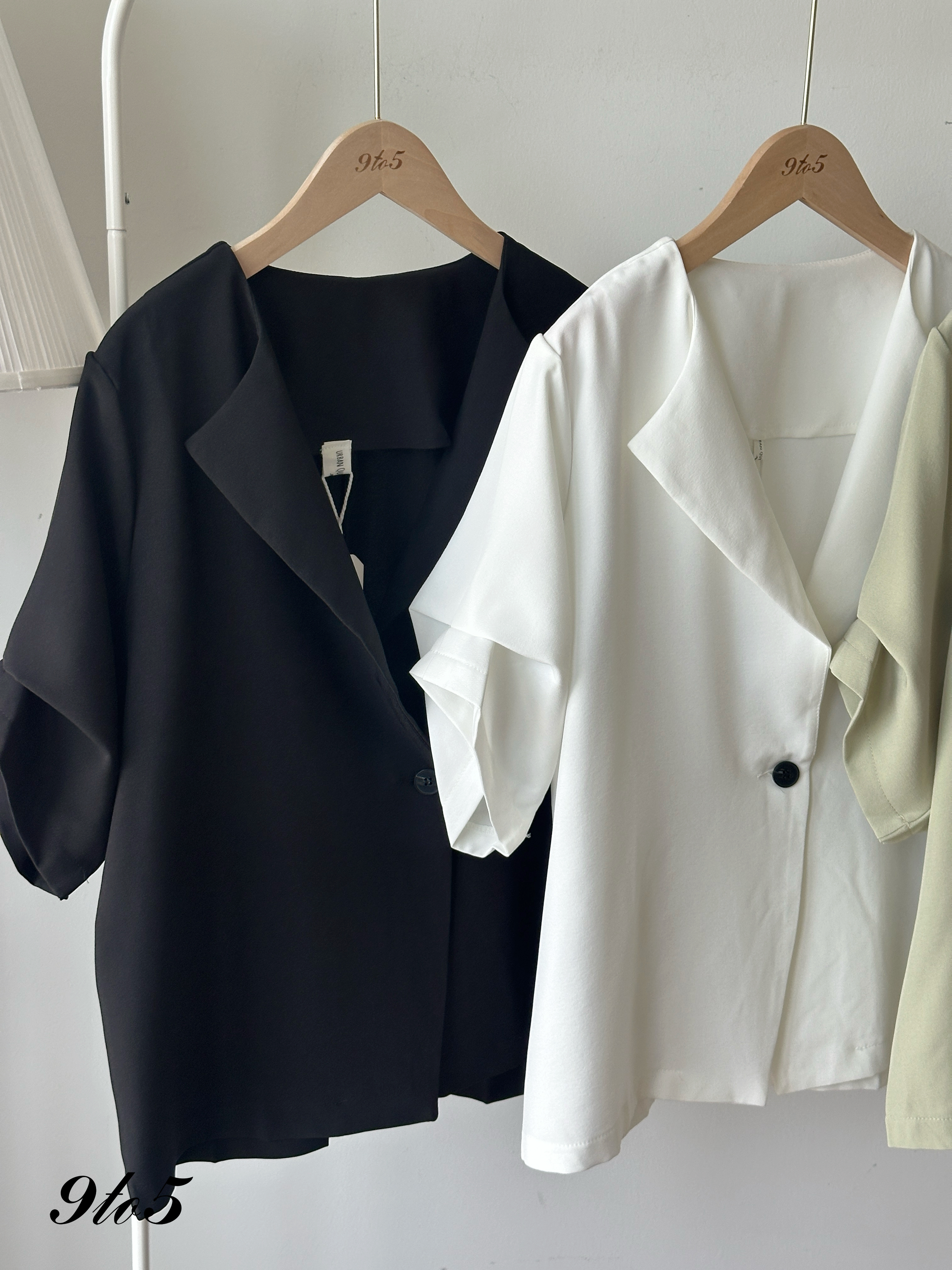 T4301 Half Sleeve Blazer - 3 Colors 