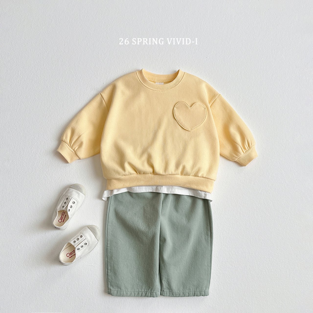 🌸預訂 韓國直送🌸🇰🇷VIVIDI三色愛心寬鬆衛衣