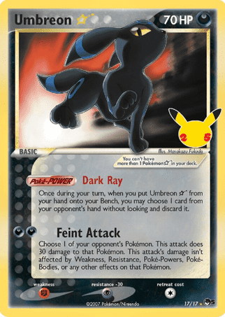 Pokemon TCG Celebrations - Umbreon ☆-17/17