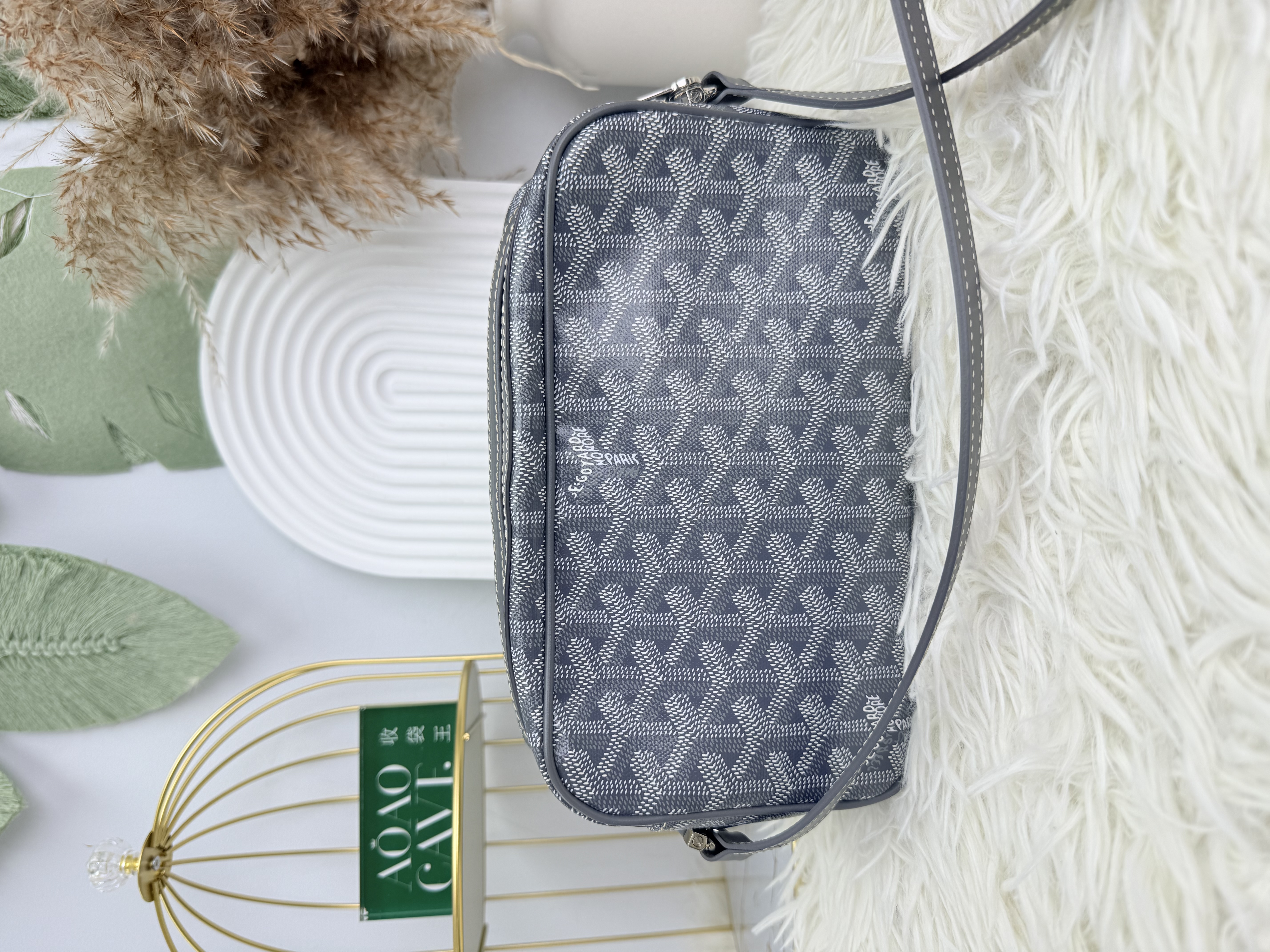 Goyard 👜 PRE OWNED 🛍️灰色老花相機包 2026專門店單 有塵袋 🩶 