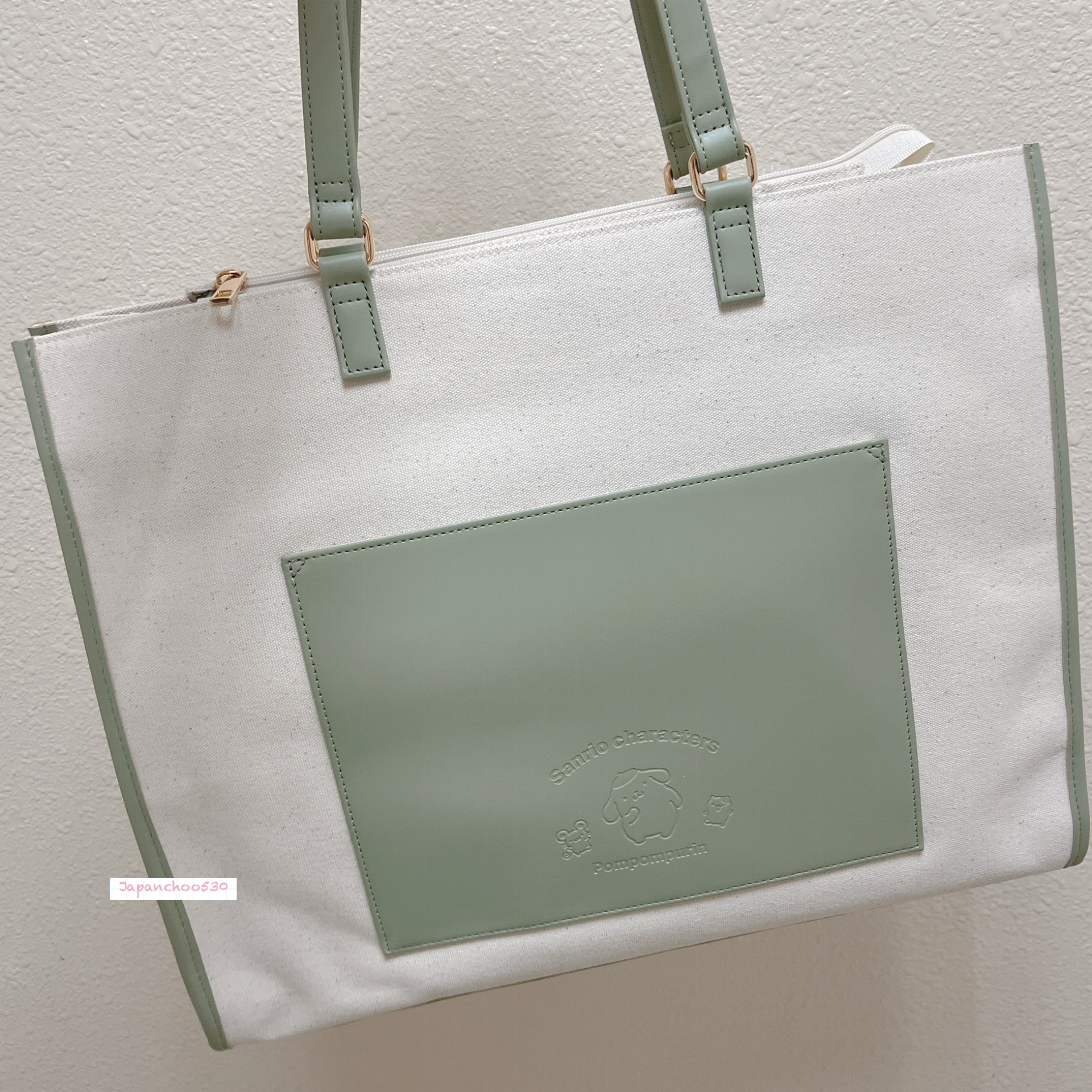 日本預訂📍Sanrio色彩圖案大容量Tote Bag/旅行袋 不包郵