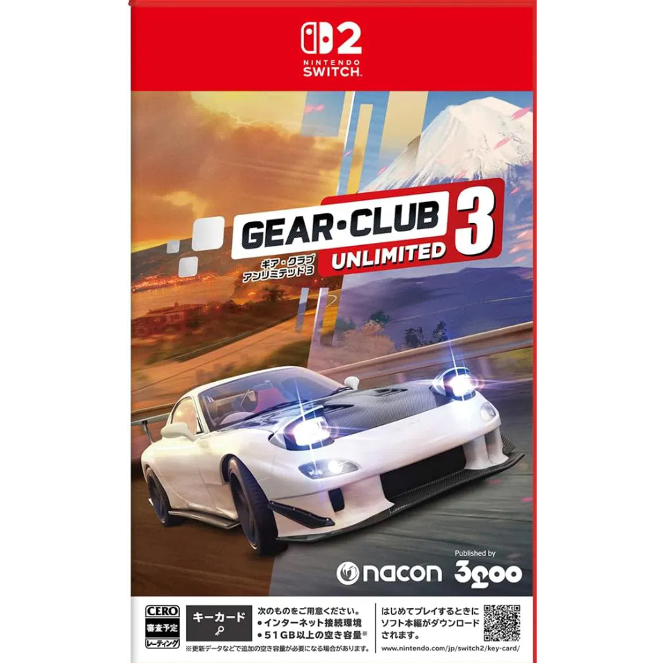 (🔥NEW RELEASE🔥) Gear Club Unlimited 3 (Nintendo Switch 2) Digital Download