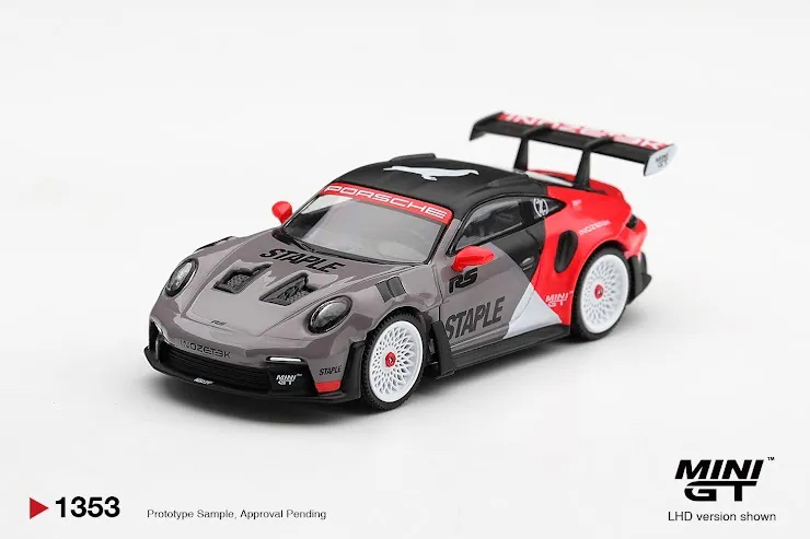 （預訂 Pre Order) Mini GT  ( MGT01353-L ) Porsche 911 GT3 RS STAPLE x INOZETEK