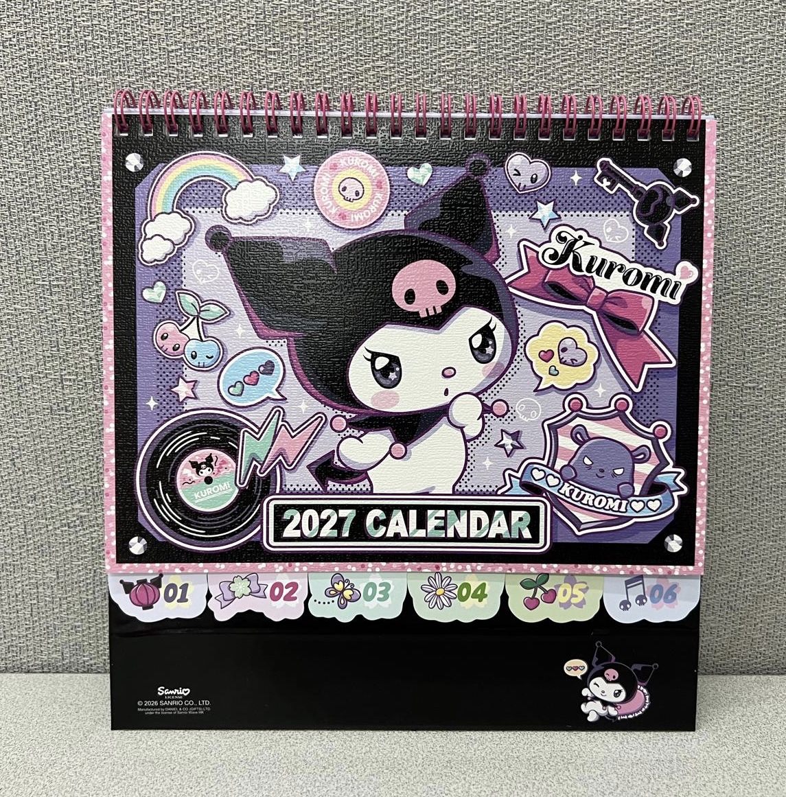 🇭🇰港版Sanrio 2027年座枱月曆