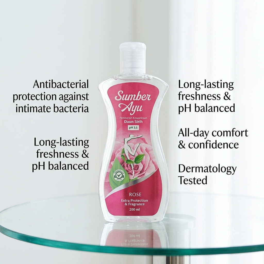 Sumber Ayu Pembersih Kewanitaan Daun Sirih 90ml/200ml - Rose