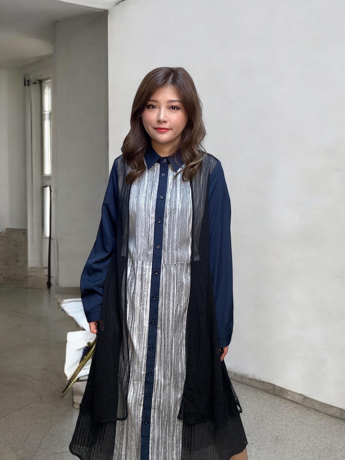 103369 BS422 仿兩件連身裙