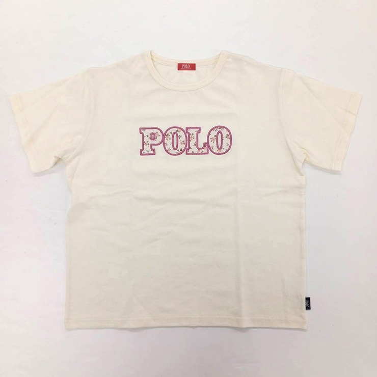🇯🇵限量預訂 日本直送🇯🇵Polo Baby親子款碎花標誌刺繡貼花成人女裝短袖T恤