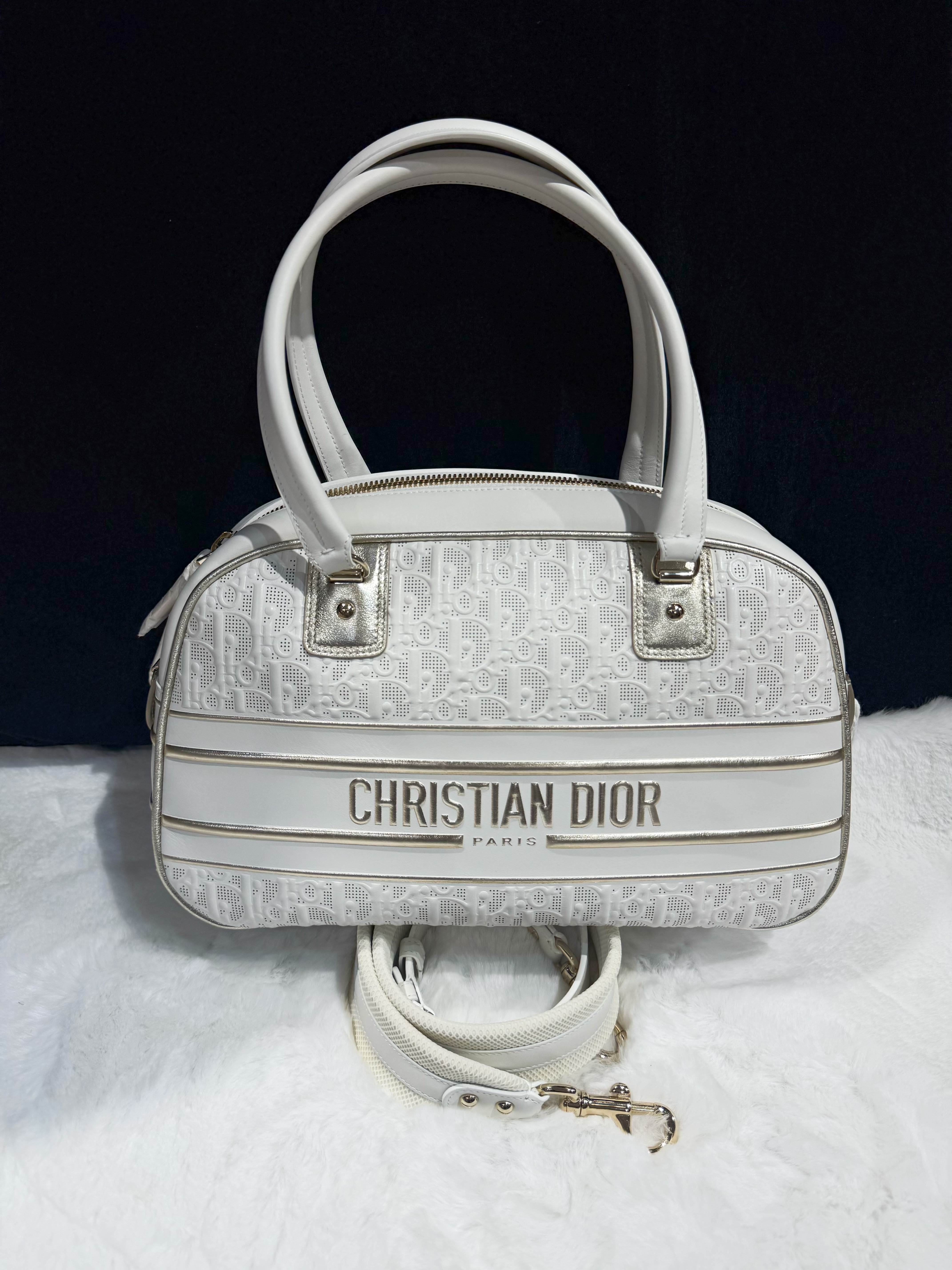 Dior Vibe bowling bag white/g