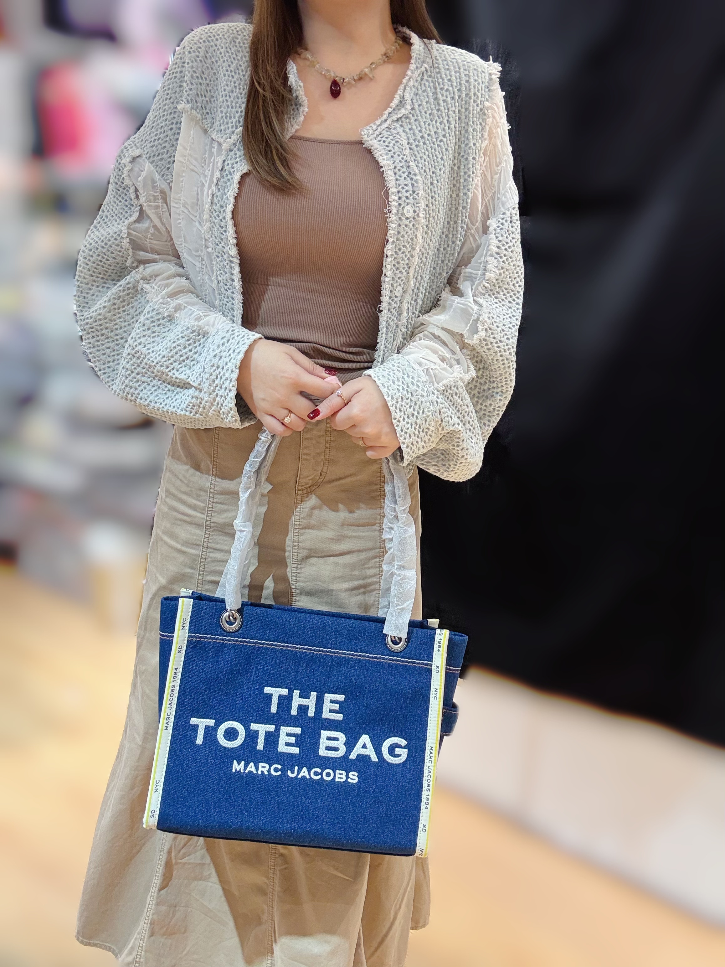 Marc jacobs chain tote M denim